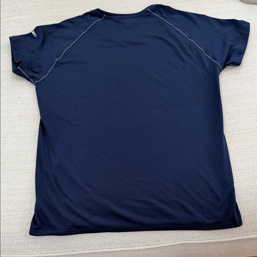 Reebok Navy Blue V-Neck T-Shirt - Picture 4 of 5